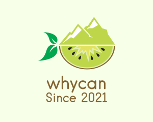 Mountaineer - Mountain Kiwi Fruit logo design