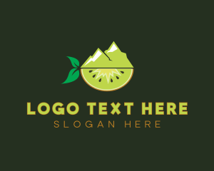 Kiwi - Organic Mountain Kiwi logo design