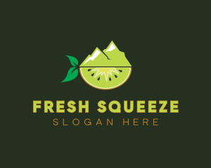 Juicer - Organic Mountain Kiwi logo design