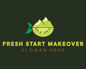 Organic Mountain Kiwi logo design