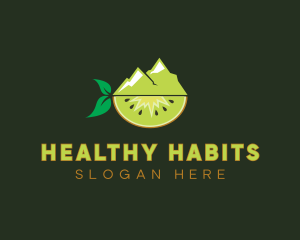 Organic Mountain Kiwi logo design