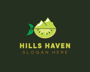 Organic Mountain Kiwi logo design