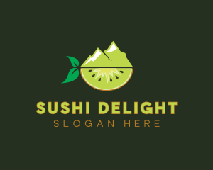 Organic Mountain Kiwi logo design