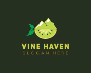 Organic Mountain Kiwi logo design