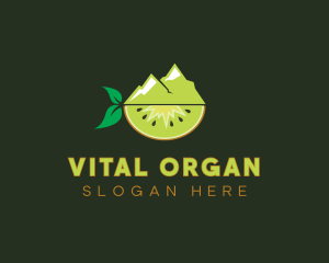 Organic Mountain Kiwi logo design