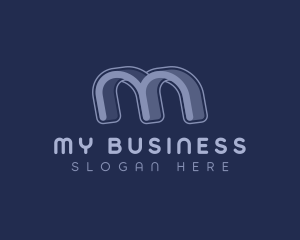 Business Multimedia Letter M logo design