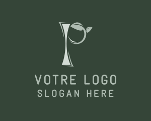 Florist - Leaf Letter P logo design