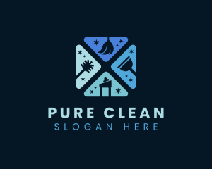 Bleach - Toilet Cleaner Disinfection logo design