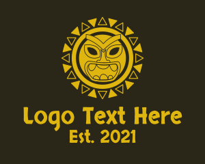 Polynesia - Tribal Aztec Relic logo design