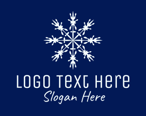 Frost - Decorative Winter Snowflake logo design