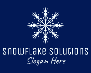 Winter - Decorative Winter Snowflake logo design