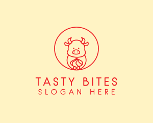 Dimsum - Baby Ox Zodiac logo design