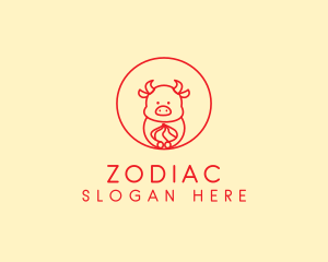 Baby Ox Zodiac  logo design