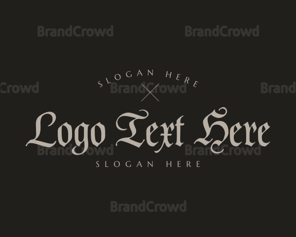 Gothic Brand Wordmark Logo