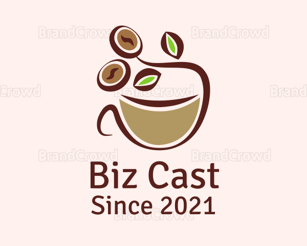 Organic Coffee Latte Logo