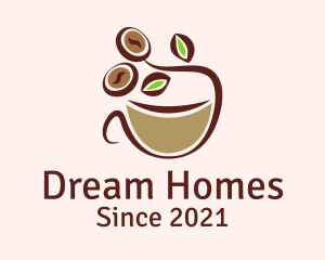 Coffee Cup - Organic Coffee Latte logo design