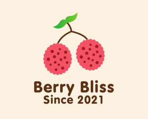 Raspberry Fruit Grocery logo design