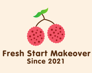 Raspberry Fruit Grocery logo design