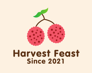 Raspberry Fruit Grocery logo design