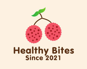 Raspberry Fruit Grocery logo design