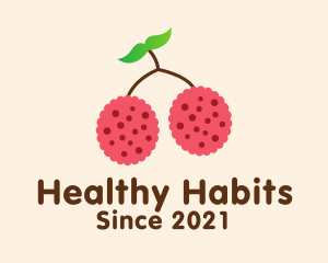 Raspberry Fruit Grocery logo design