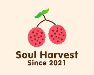 Raspberry Fruit Grocery logo design