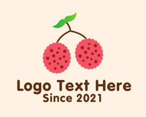 Food - Raspberry Fruit Grocery logo design