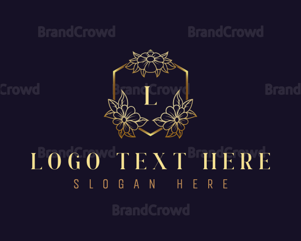 Luxury Flower Florist Logo