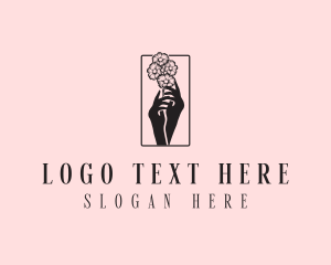 Feminine Florist Boutique Logo