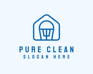 House Cleaning Bucket logo design