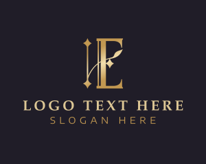 Letter E - Elegant Luxury Brand logo design