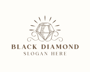 Rustic Diamond Crystal logo design