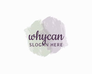 Pastel Watercolor Wordmark Logo