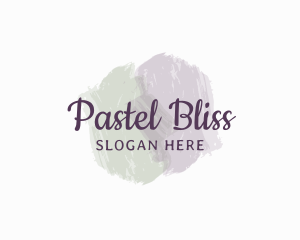 Pastel Watercolor Wordmark logo design