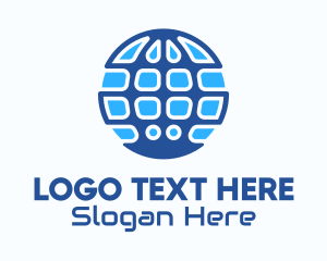 Web - Blue Global Tech Company logo design
