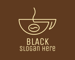 Simple Coffee Bean Cup Logo