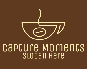 Simple Coffee Bean Cup Logo