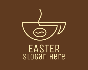 Simple Coffee Bean Cup Logo