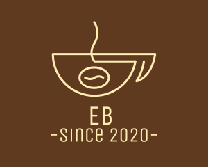 Coffee Shop - Simple Coffee Bean Cup logo design
