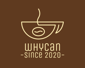 Good Morning - Simple Coffee Bean Cup logo design