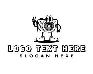Peace Sign - Camera Photography Studio logo design