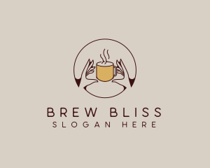 Brew - Hot Coffee Cafe logo design