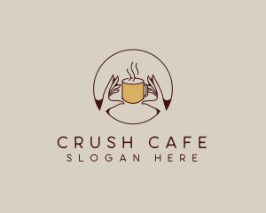 Hot Coffee Cafe logo design