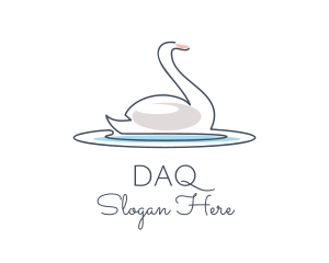 Swan Lake Outline  Logo