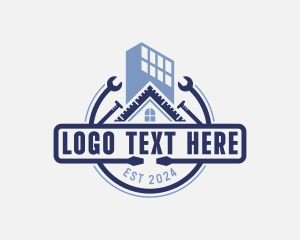 Construction - Handyman Tools Remodeling logo design