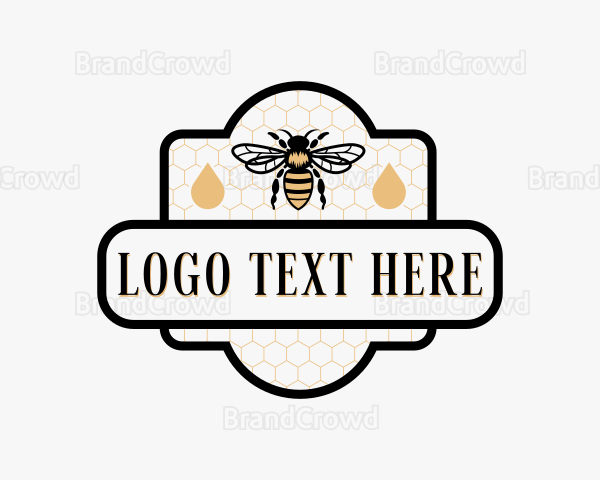 Honey Droplet Bee Logo