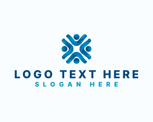 Group - Human Social People logo design