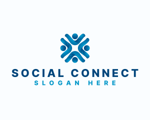 Social - Human Social People logo design