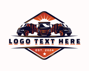 Truck Fleet Delivery Logo