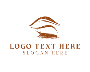 Eyebrows - Vintage Eyelashes Eyebrows logo design